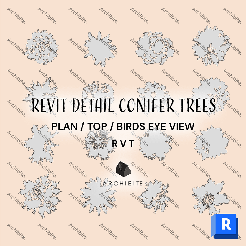 Detail Item Conifer Trees Plan