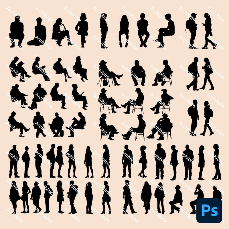 Photoshop Brushes Casual People