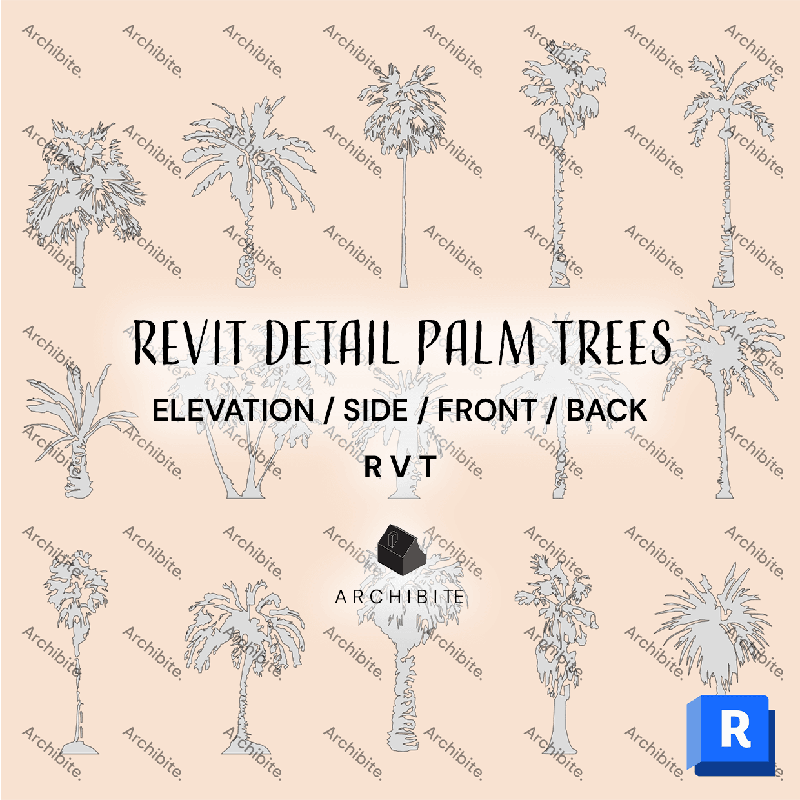 Detail Item Palm Trees Elevation