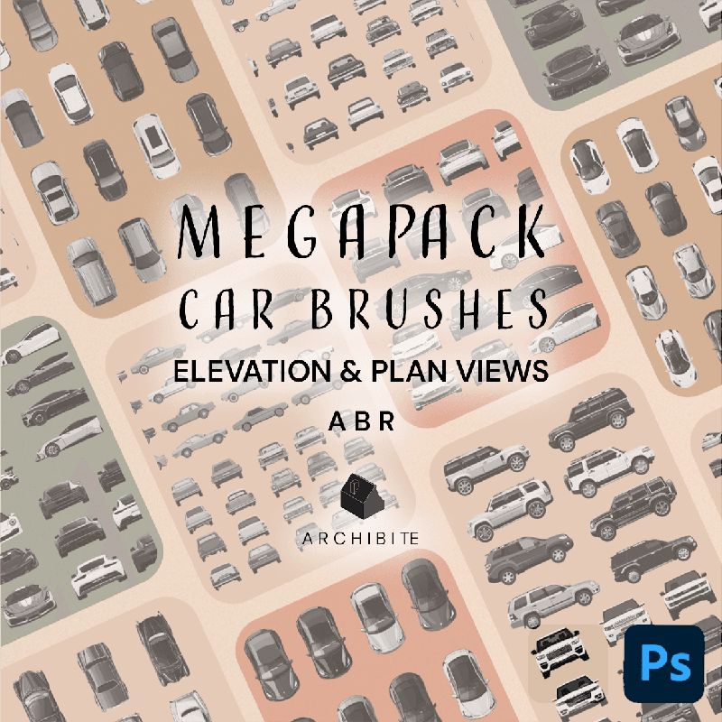 Photoshop Brush Cars Megapack