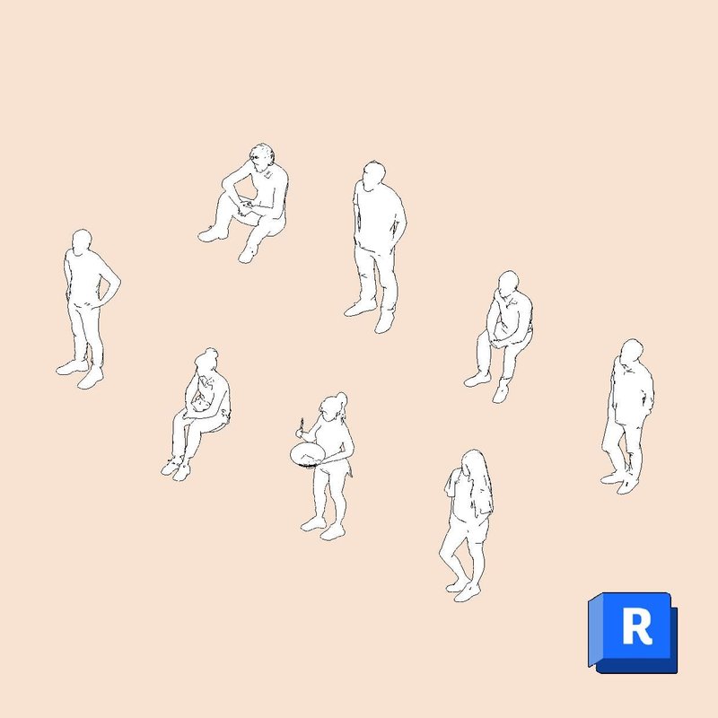 Revit Entourage Casual People Simple