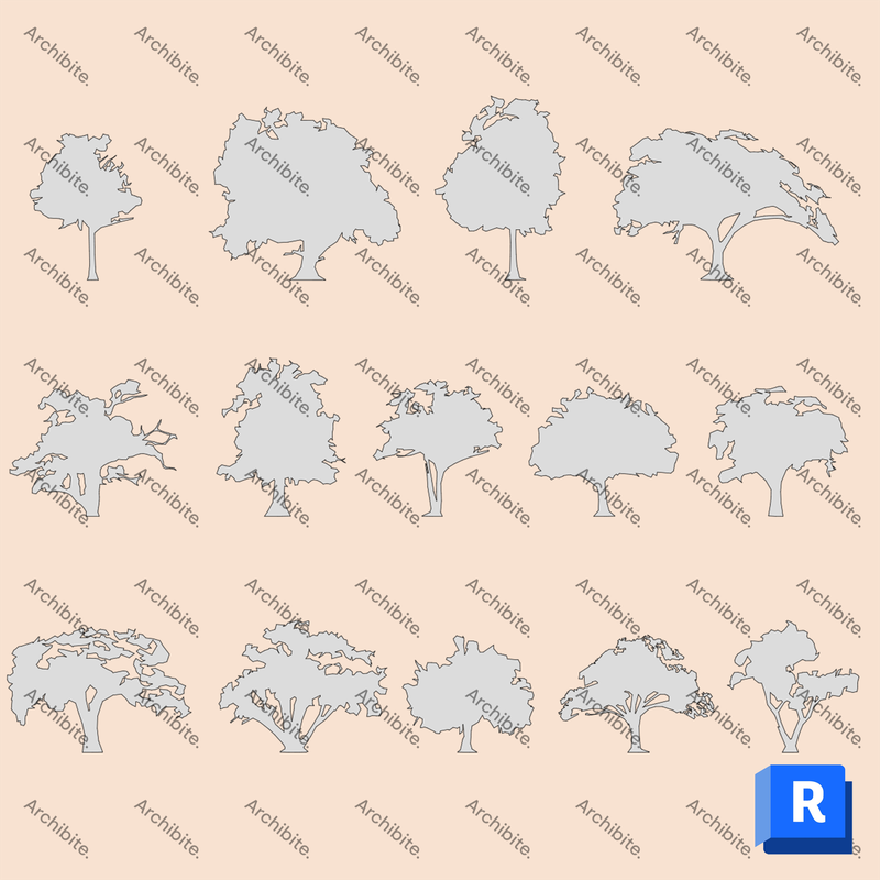 Revit Detail Item Trees Megapack