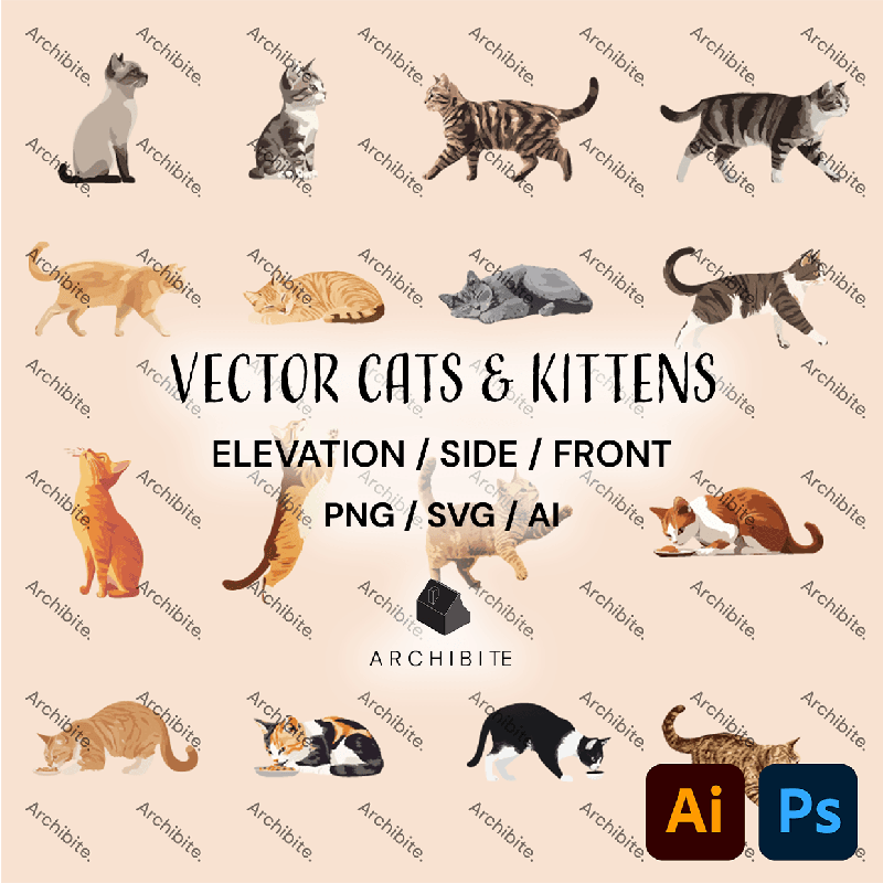 Vector Elevation Cats