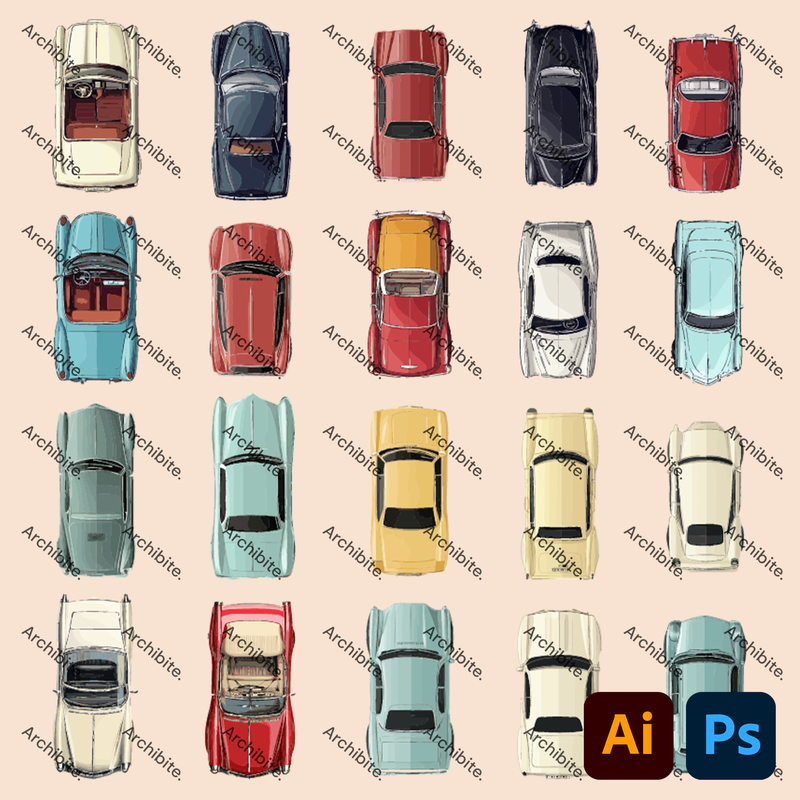 Vector Plan Classic Cars