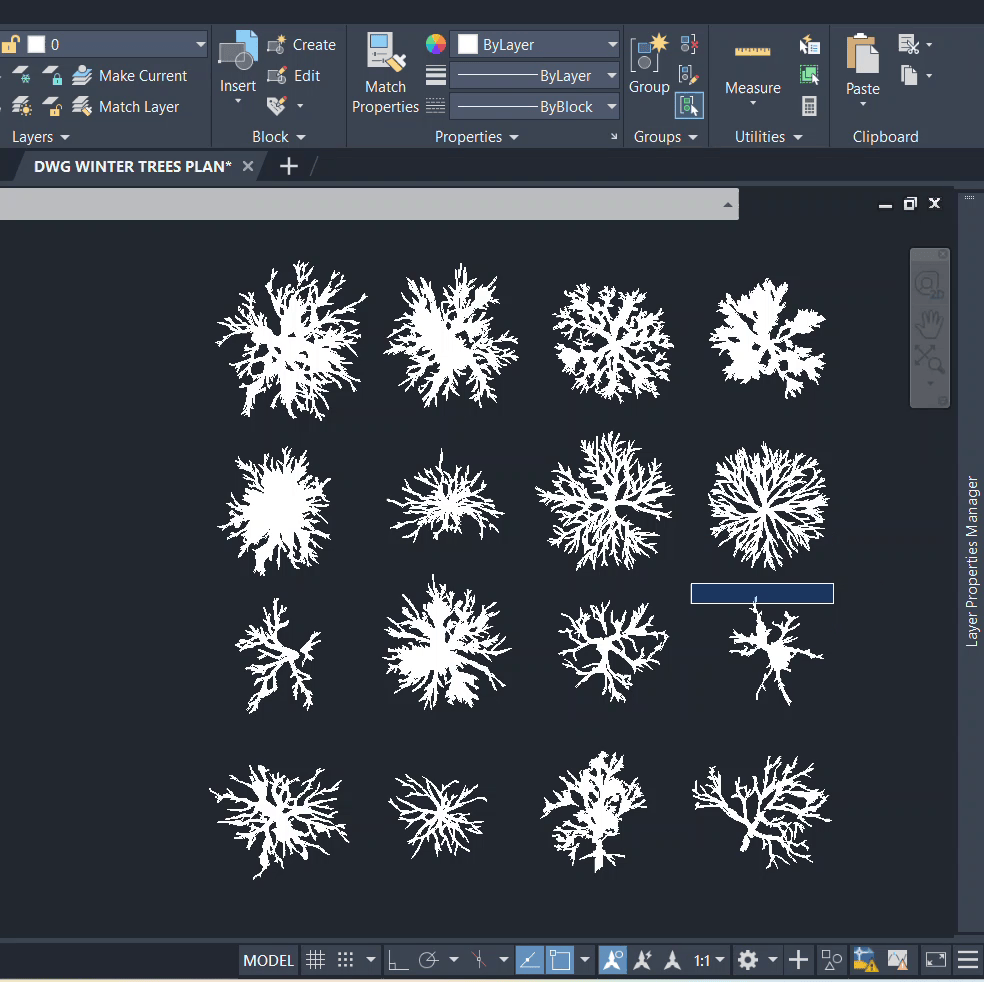 DWG Winter Trees Plan
