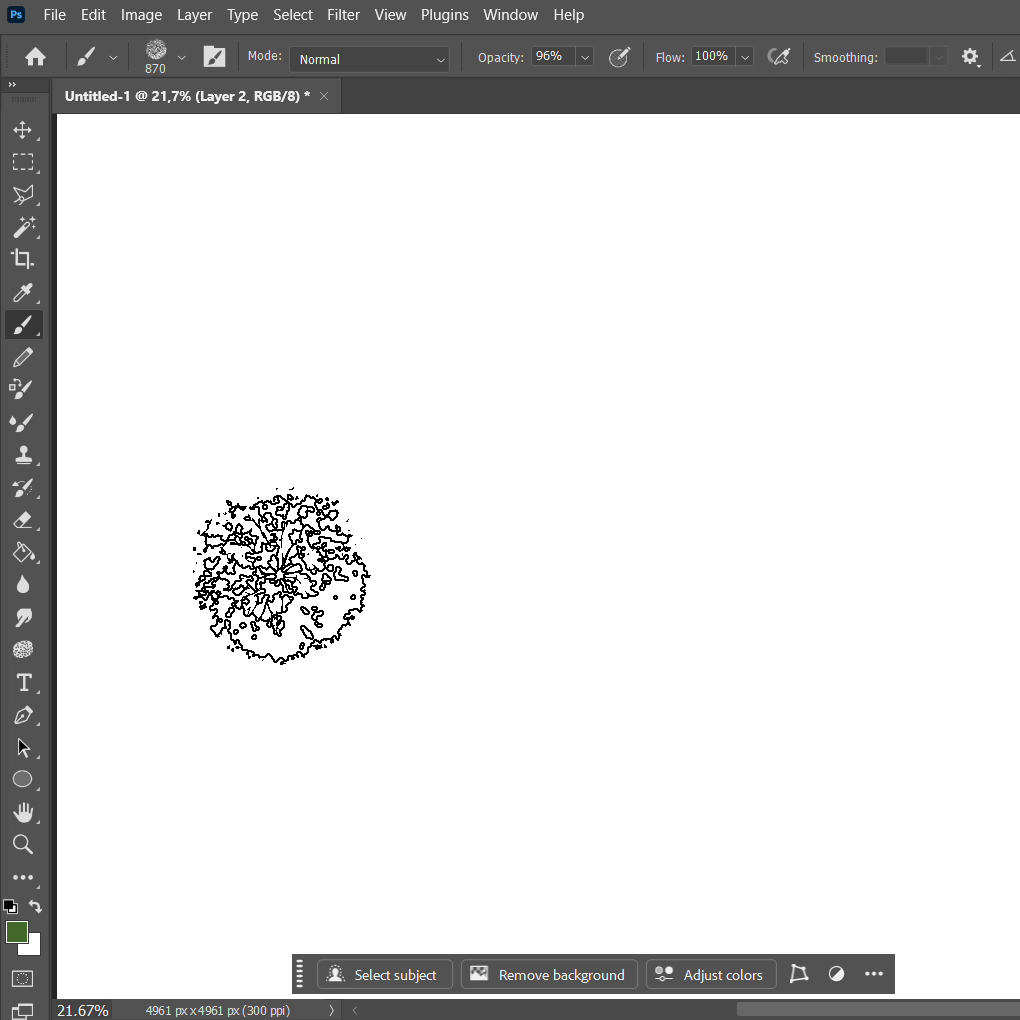 Photoshop Brushes Watercolor Trees Plan