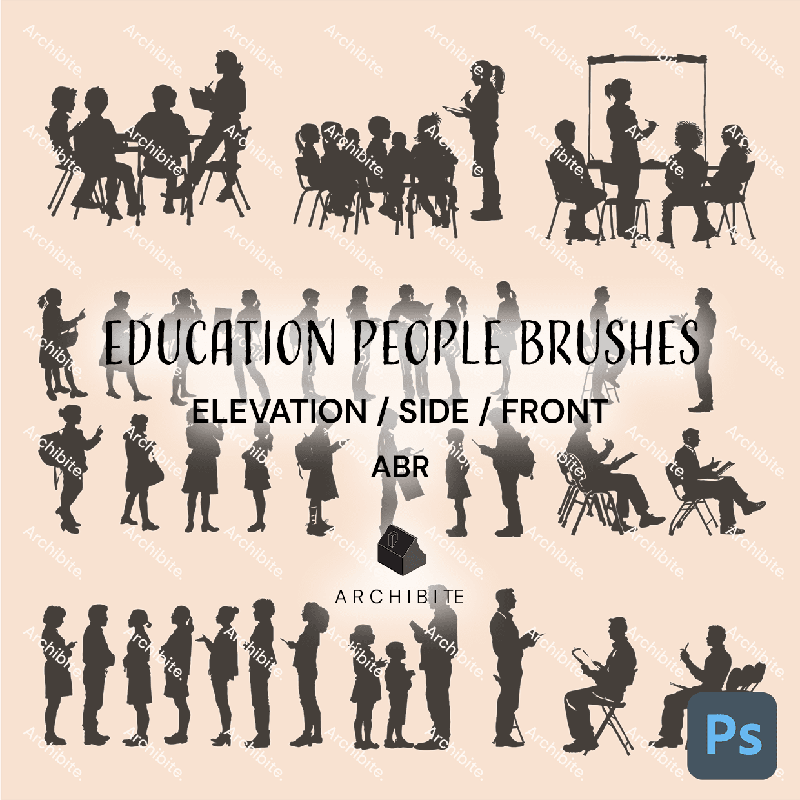 Photoshop Brushes Education People