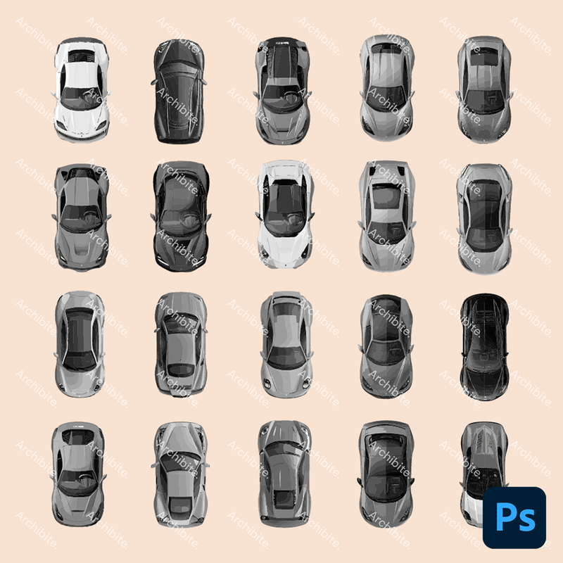 Photoshop Brushes Sports Cars Plan
