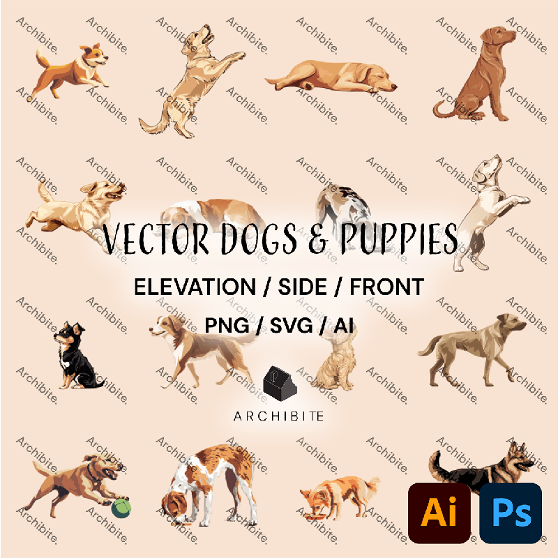 Vector Elevation Dogs