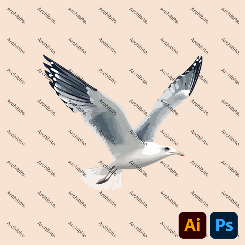 Vector Elevation Birds