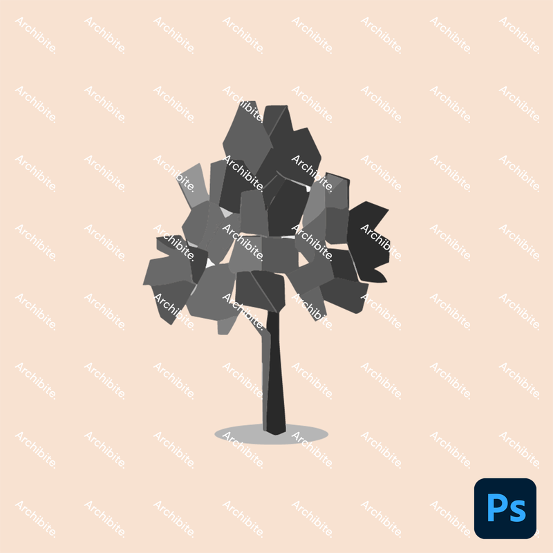 Photoshop Brushes Polygon Trees Elevation 2