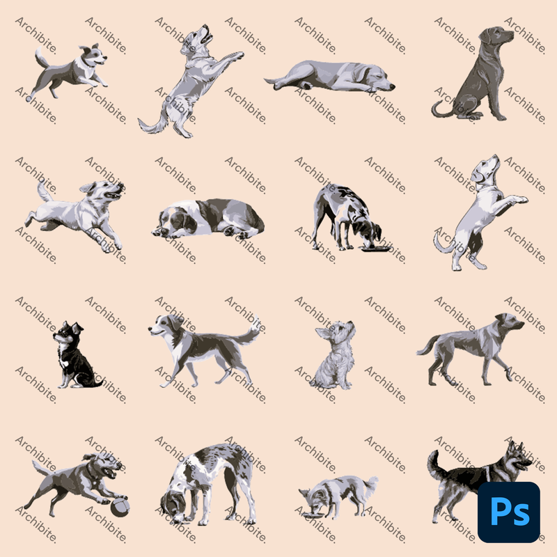 PS Brushes Elevation Dogs