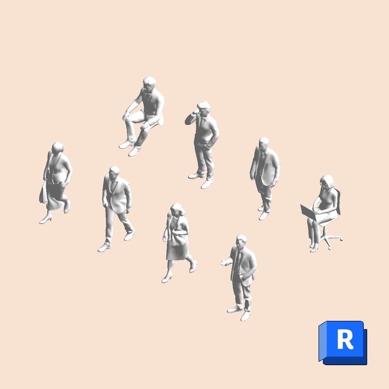Revit Entourage Business People Simple