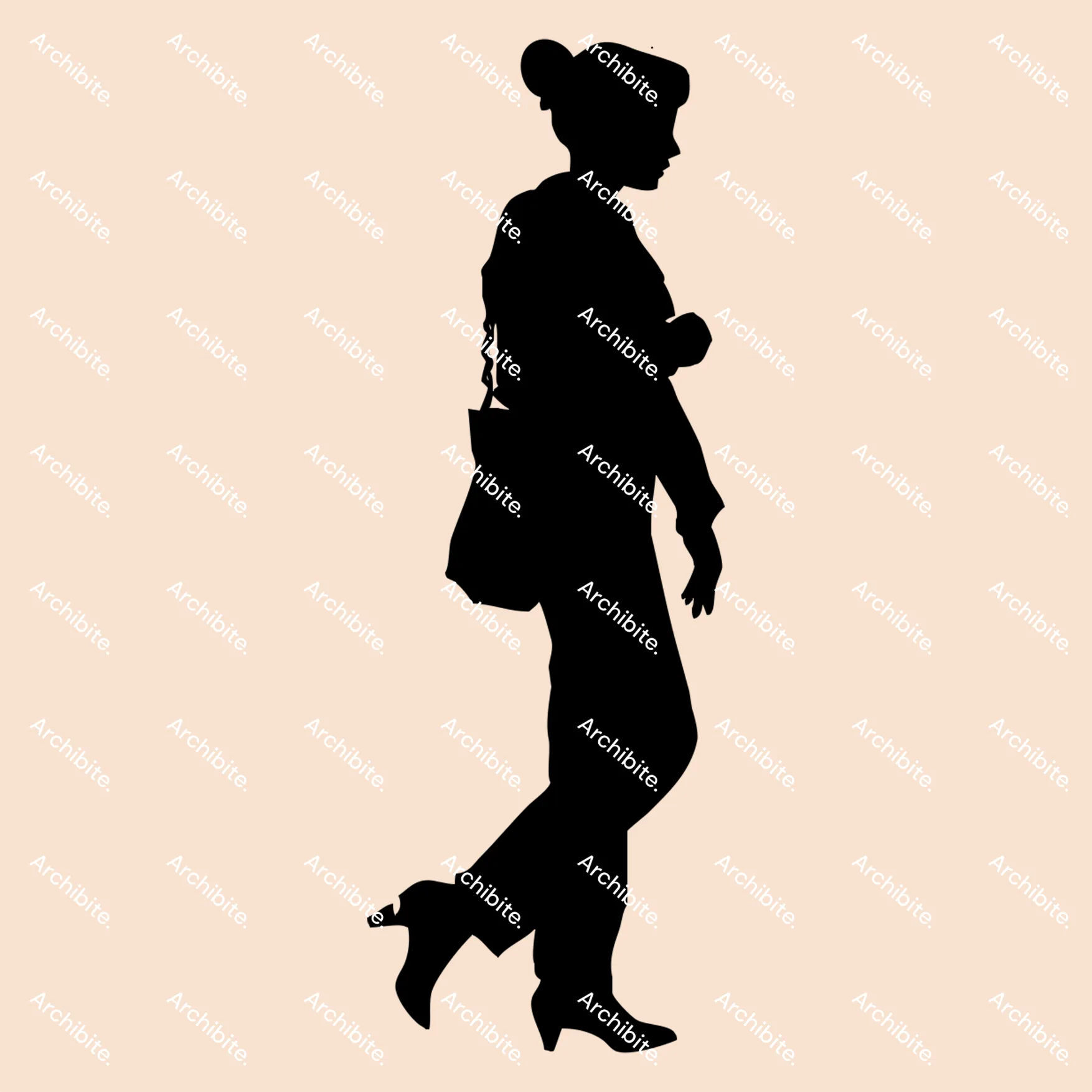 Vector Silhouette Business People - archibite.com, image size:1754x1754