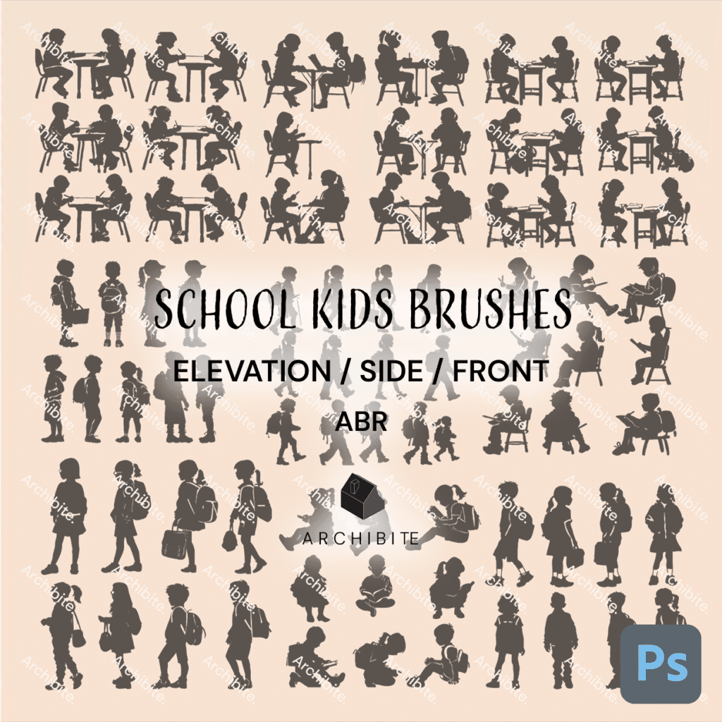Photoshop Brushes School Kids