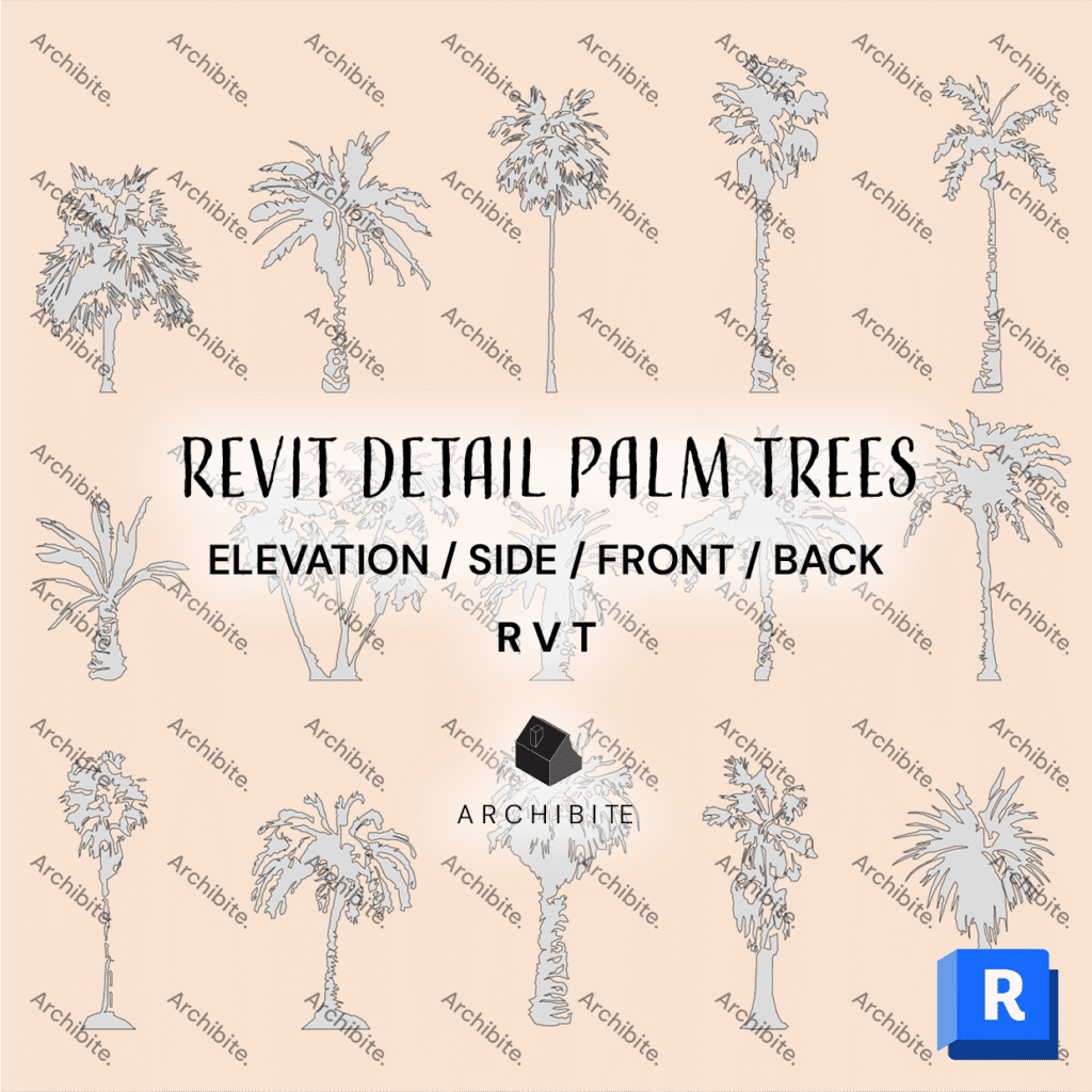Detail Item Palm Trees Elevation