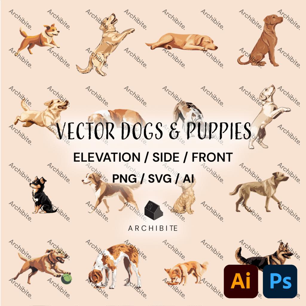 Vector Elevation Dogs