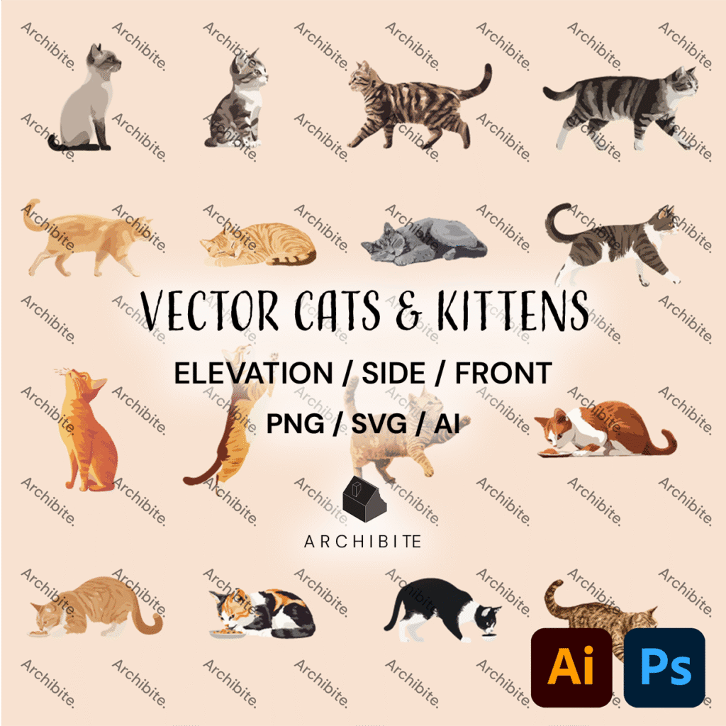 Vector Elevation Cats