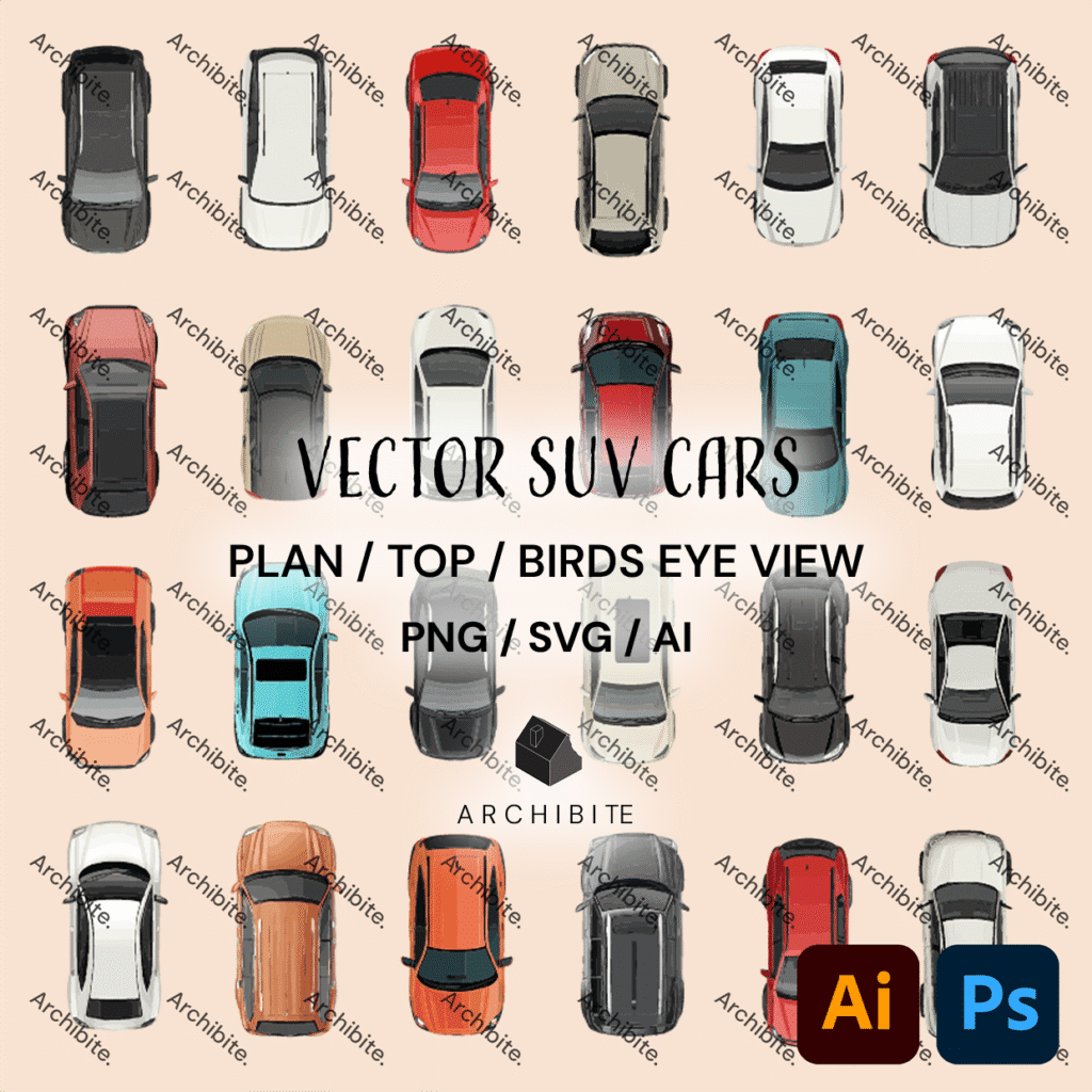 Vector Plan SUV Cars