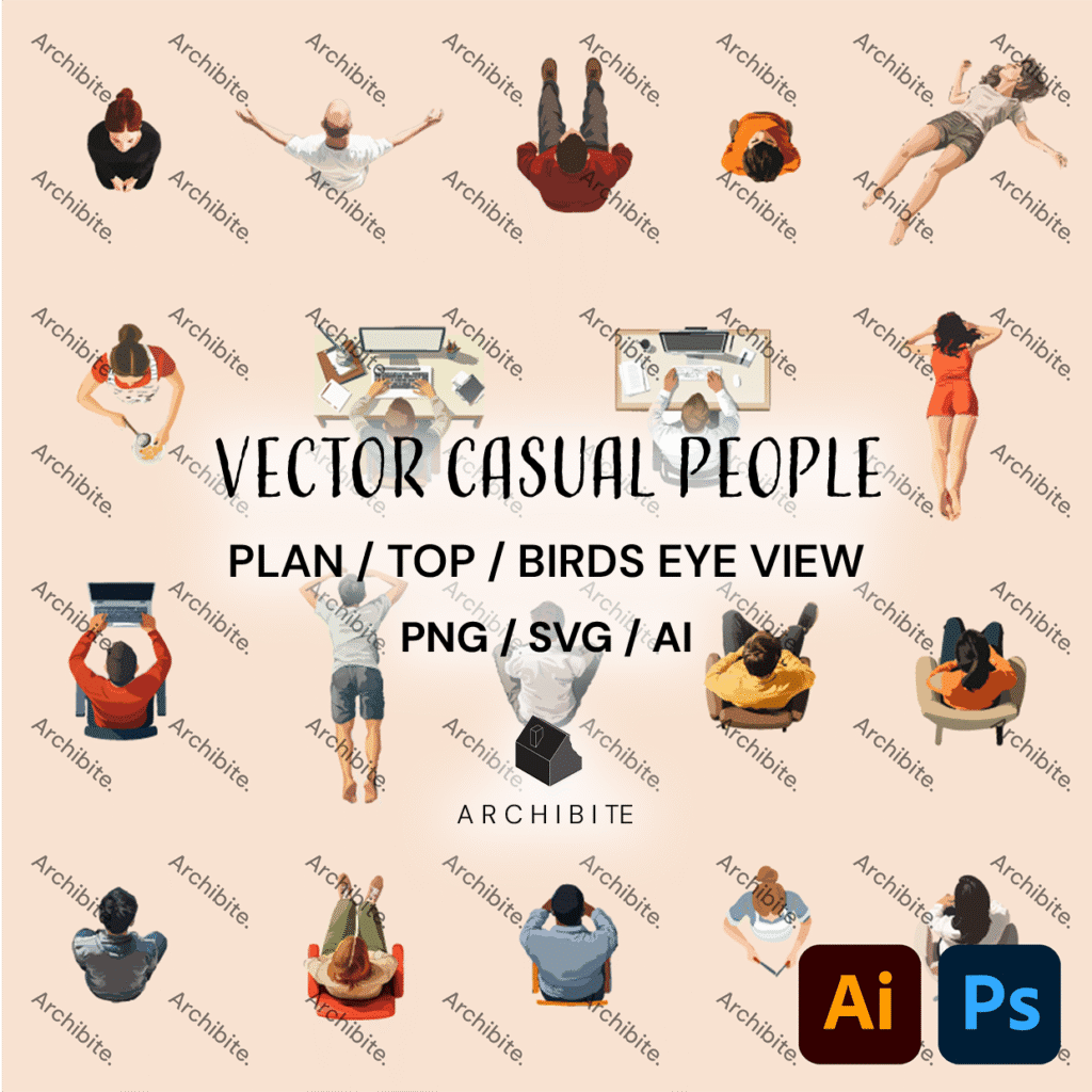 Vector Floor Plan People