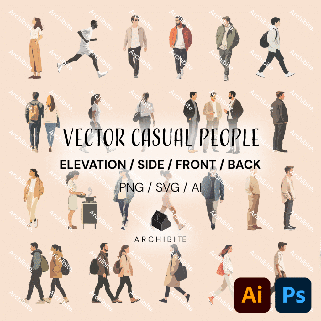 Vector Casual People Elevation