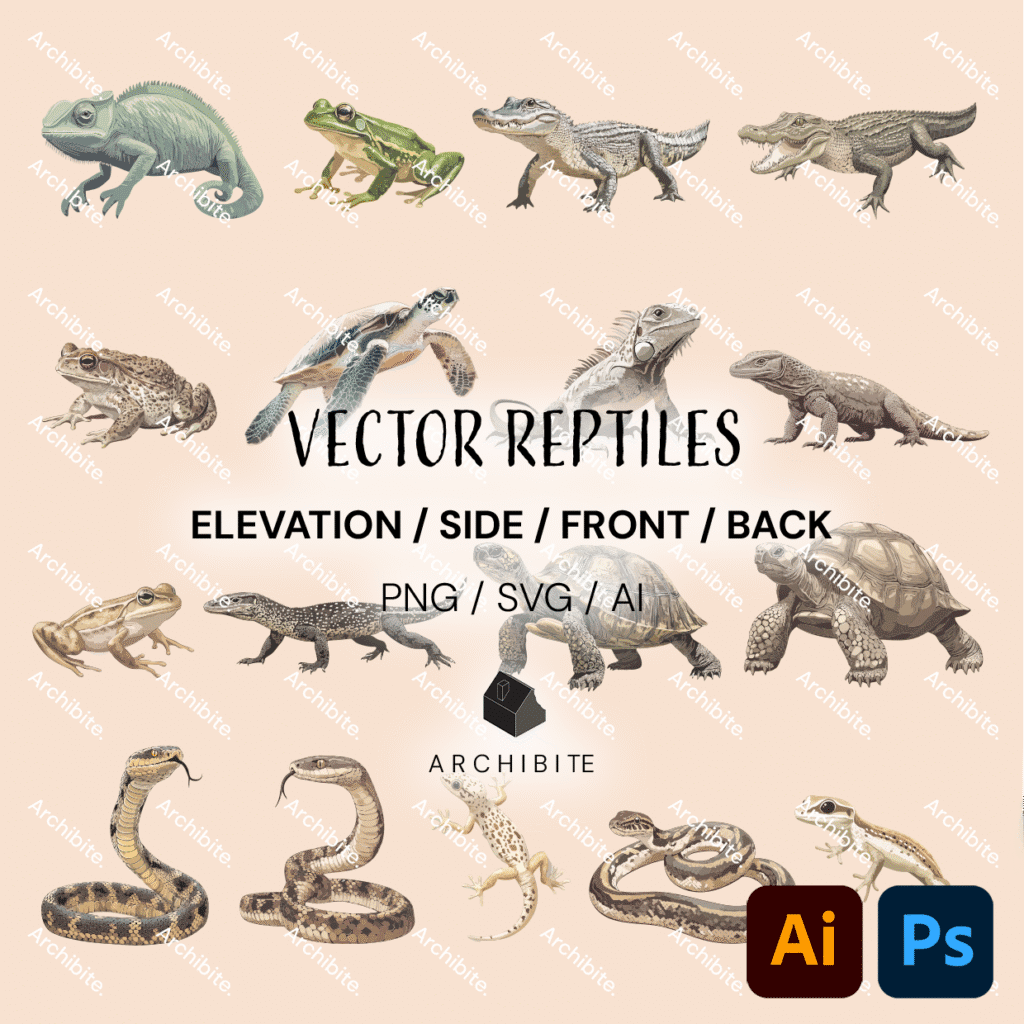 Vector Elevation Reptiles