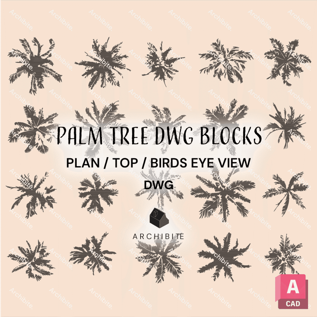 DWG Palm Trees Plan
